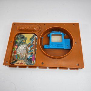 Vintage TMNT 1989 Ninja Turtles Sewer Lair Playset Orange Wall TV Part